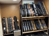 two tiered guitar shelf rack