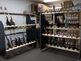 guitar shelves for stockroom