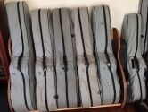 guitar cases wrapped in frabric bags