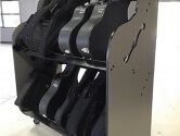 Rolling Guitar Shelf Racks