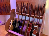 session guitar rack in recording-studio