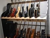 two tiered guitar shelf