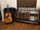 wood 7 guitar stand
