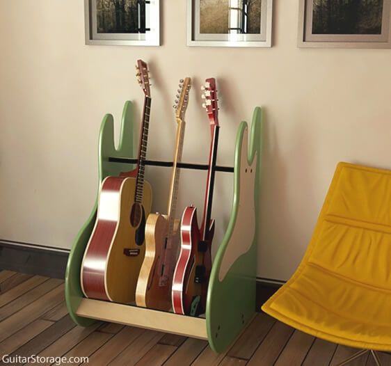 RetroRack™ Deluxe 3 Guitar Stand Guitar Storage