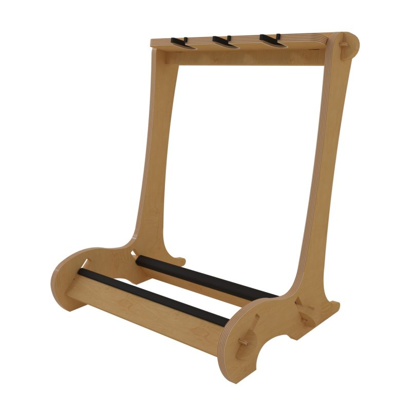 side view of empty VersaRack 3 Guitar Stand