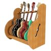 5 Guitar Stand in Red Oak