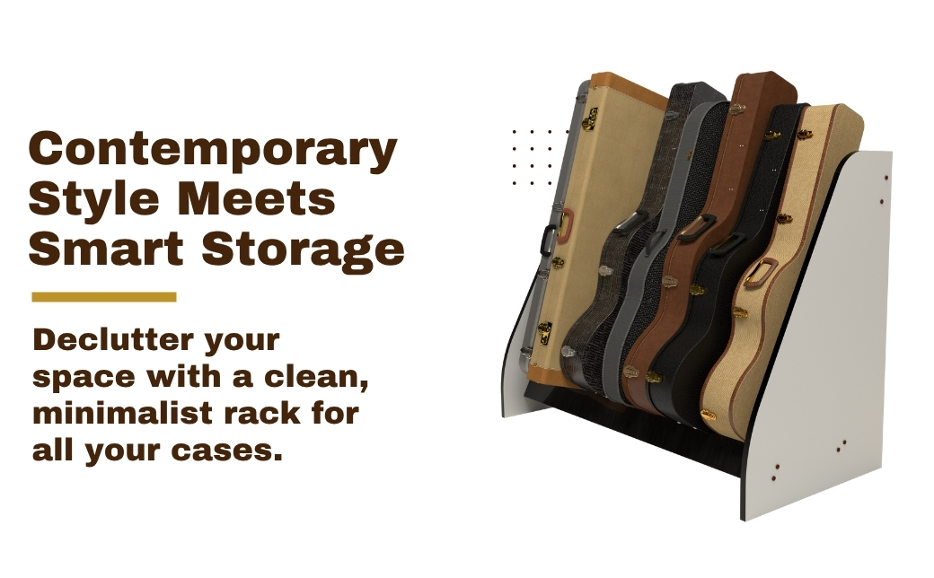 Studio Harmony guitar case rack